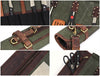 Malaga Canvas Knife Roll - Olive Green - Aaron Leather Goods