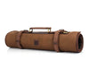 Malaga Canvas Knife Roll - Coffee - Aaron Leather Goods