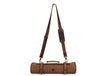 Malaga Canvas Knife Roll - Coffee - Aaron Leather Goods