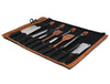 Malaga Canvas Knife Roll - Raven Black - Aaron Leather Goods