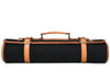 Malaga Canvas Knife Roll - Raven Black - Aaron Leather Goods