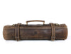 Tuscania Leather Knife Roll - Cedar - Aaron Leather Goods