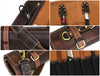 Tuscania Leather Knife Roll - Hickory Brown - Aaron Leather Goods