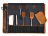 Marchena Canvas Knife Roll - Grey - Aaron Leather Goods