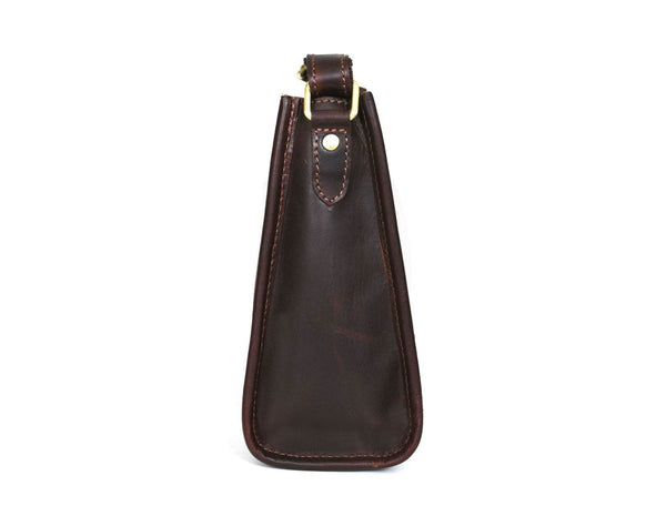 Madison Ladies Handmade Bag - Dark Brown - Aaron Leather Goods