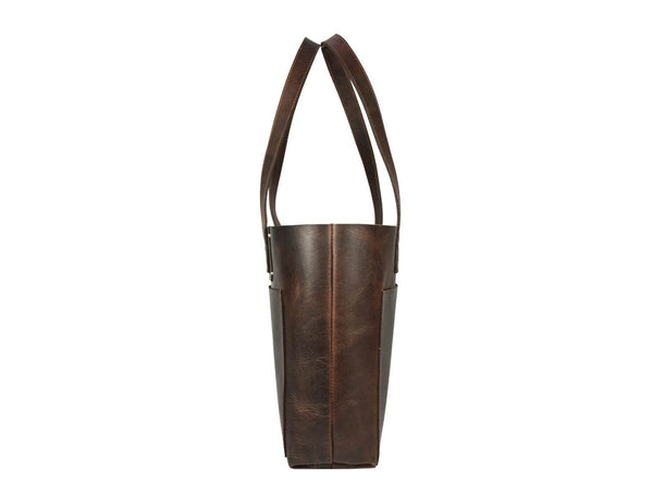 Charlotte Travel Tote Bag Combo - Walnut Brown - Aaron Leather Goods