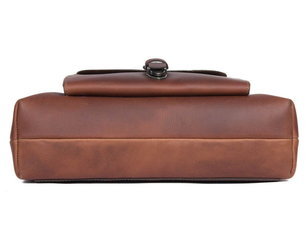 Velour Leather Tote Bag - Aaron Leather Goods