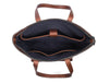 Velour Leather Tote Bag - Aaron Leather Goods
