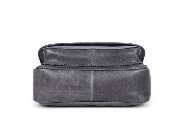 Caravaca Leather Crossbody Bag - Spruce Blue - Aaron Leather Goods