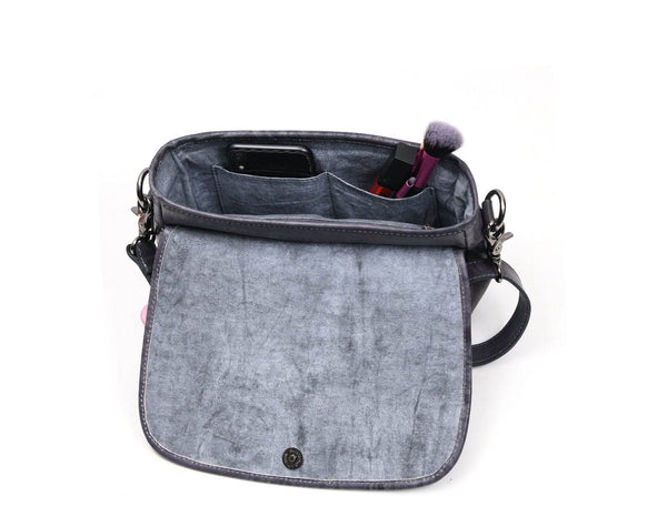 Caravaca Leather Crossbody Bag - Spruce Blue - Aaron Leather Goods