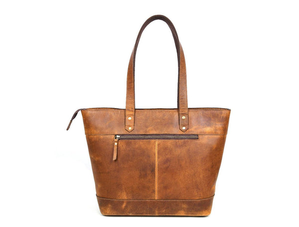 Mieres Travel Tote Bag – Chestnut - Aaron Leather Goods