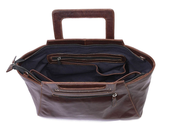 Polaris Leather Ladies Bag - Aaron Leather Goods