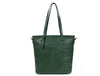 Abron Leather Tote Bag For Women- Green - Aaron Leather Goods