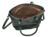Abron Leather Tote Bag For Women- Green - Aaron Leather Goods