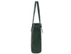 Abron Leather Tote Bag For Women- Green - Aaron Leather Goods