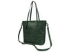 Abron Leather Tote Bag For Women- Green - Aaron Leather Goods