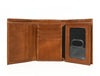 Fremont Leather Tri-fold Mens Wallet - Caramel - Aaron Leather Goods