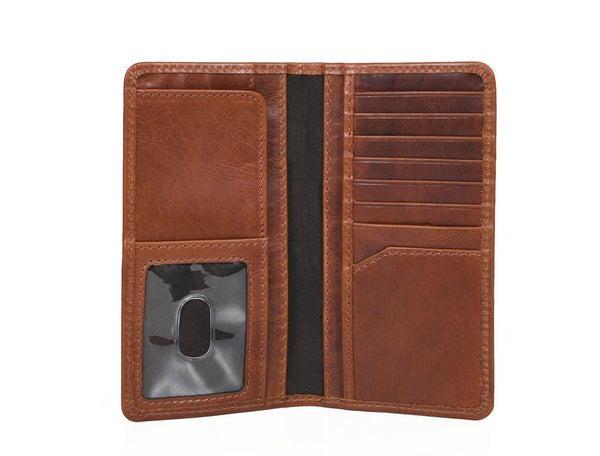 Austin Leather Wallet - Caramel - Aaron Leather Goods