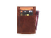 Sestao Leather Minimalist Money Clip Wallet - Merlot - Aaron Leather Goods