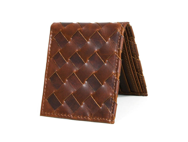 Carmel Leather Belt & Wallet Gift Combo - Brown - Aaron Leather Goods