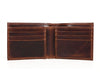 Wichita Leather Bi - fold Mens Wallet - Dark Brown - Aaron Leather Goods
