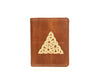Toledo Leather Tri - fold Mens Wallet - Caramel - Aaron Leather Goods