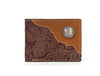 Wichita Leather Bi - fold Mens Wallet - Brown - Aaron Leather Goods