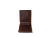 Paso Leather Bi - fold Mens Wallet - Dark Brown - Aaron Leather Goods