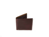 Paso Leather Bi - fold Mens Wallet - Dark Brown - Aaron Leather Goods