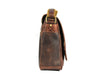 Boulder Leather Messenger Bag & Organizer Combo - Brown - Aaron Leather Goods