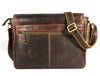 Boulder Leather Messenger Bag & Organizer Combo - Brown - Aaron Leather Goods