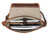 Savona Leather Messenger Bag - Caramel Brown - Aaron Leather Goods