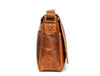Savona Leather Messenger Bag - Caramel Brown - Aaron Leather Goods