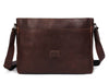 Boulder Leather Messenger Bag & Organizer Combo - Walnut - Aaron Leather Goods