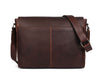 Boulder Leather Messenger Bag & Organizer Combo - Walnut - Aaron Leather Goods