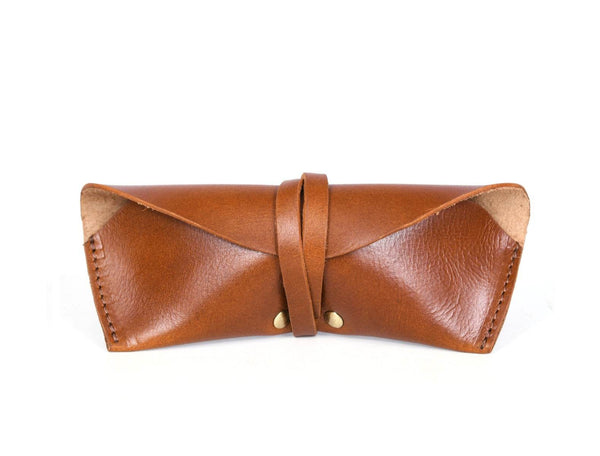 Leather Sunglasses case & Mouse Pad Combo - Aaron Leather Goods