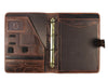 Boulder Leather Messenger Bag & Organizer Combo - Brown - Aaron Leather Goods