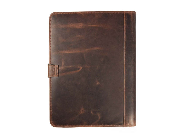 Boulder Leather Messenger Bag & Organizer Combo - Brown - Aaron Leather Goods