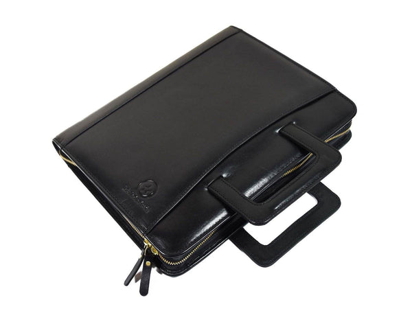 Tulsa Leather Organizer - Raven Black - Aaron Leather Goods