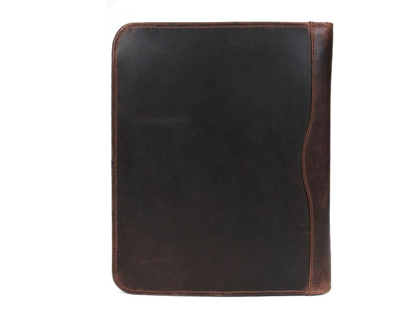 Boulder Leather Messenger Bag & Organizer Combo - Walnut - Aaron Leather Goods