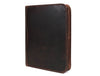 Boulder Leather Messenger Bag & Organizer Combo - Walnut - Aaron Leather Goods