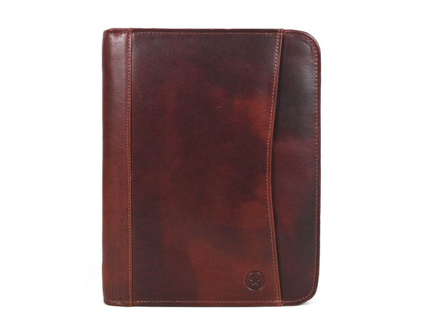 Austin Leather Organizer - Walnut - Aaron Leather Goods