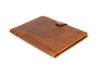 Aaron Leather Goods leather Briefcase & Organizer Combo- Brown - Aaron Leather Goods