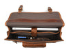 Ancona Leather Office Bag 15" - Gingerbread - Aaron Leather Goods