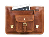 Aaron Leather Goods leather Briefcase & Organizer Combo - Aaron Leather Goods