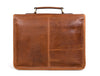 Ancona Leather Office Bag 15" - Gingerbread - Aaron Leather Goods