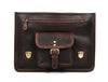 Ancona Leather Office Bag 15" - Walnut - Aaron Leather Goods