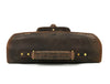 Aaron Leather Goods leather Briefcase & Organizer Combo- Brown - Aaron Leather Goods