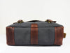 Prato Canvas Messenger Bag - Charcoal Grey - Aaron Leather Goods