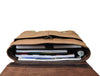 Prato Canvas Messenger Bag - Beige - Aaron Leather Goods